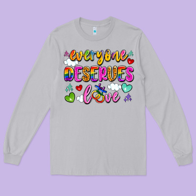 Everyone Deserves Love Long Sleeve Tee Designed By Artiststas