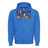 True Royal Game day game day game day lightning bolt Zipper Hoodie - HowdyJamesFarm
