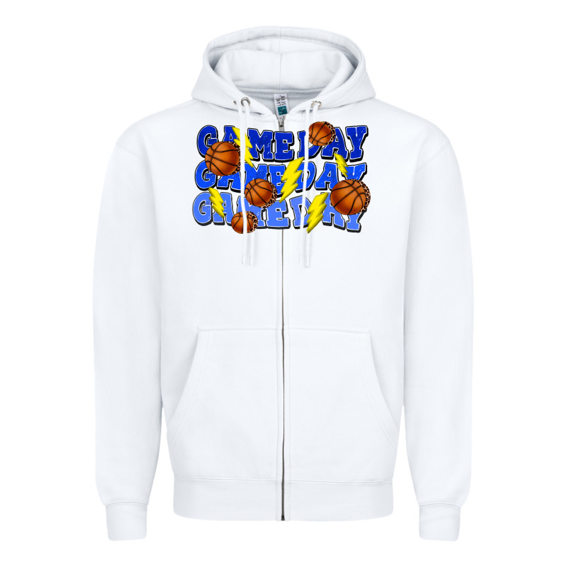 Game Day Game Day Game Day Lightning Bolt Zipper Hoodie by HowdyJamesFarm | Teevron