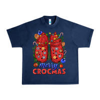 Navy Merry crocmas Urban Heavy Tee - NancyCooperArtShop