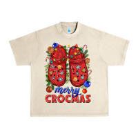 Sandshell Merry crocmas Urban Heavy Tee - NancyCooperArtShop