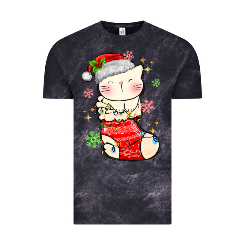 Christmas Cat In Vintage Tee by MaliasSmallBusiness | Teevron