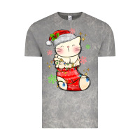 Cloud Rock christmas cat in Vintage Tee - MaliasSmallBusiness