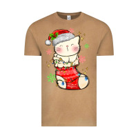 Vintage Camel christmas cat in Vintage Tee - MaliasSmallBusiness