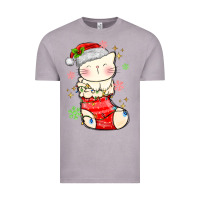 Vintage Zinc christmas cat in Vintage Tee - MaliasSmallBusiness