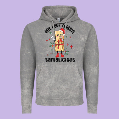 Out Here Looking Tamalicious Christmas Tamale Vintage Hoodie Designed By Maliassmallbusiness