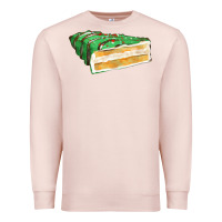 Pale Pink green christmas cake fa element 1 Premium Sweatshirt - FaDigitalArtStudio