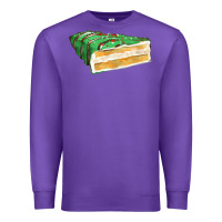 Purple green christmas cake fa element 1 Premium Sweatshirt - FaDigitalArtStudio