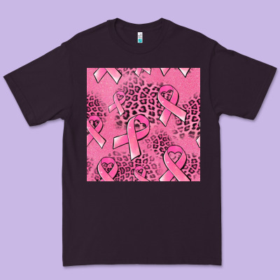 Breast Cancer Seamless Pattern Premium Tee Designed By Jasminsmagicworld