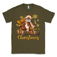 Army Green have a melanin christmas black santa Classic Tee - MaliasSmallBusiness
