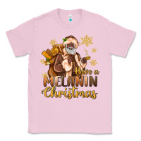 Bubblegum Pink have a melanin christmas black santa Classic Tee - MaliasSmallBusiness