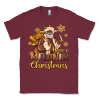 Burgundy have a melanin christmas black santa Classic Tee - MaliasSmallBusiness
