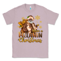 Lilac have a melanin christmas black santa Classic Tee - MaliasSmallBusiness