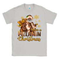 Moon Dust have a melanin christmas black santa Classic Tee - MaliasSmallBusiness