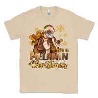 Mushroom have a melanin christmas black santa Classic Tee - MaliasSmallBusiness
