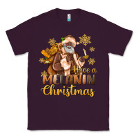 Plum have a melanin christmas black santa Classic Tee - MaliasSmallBusiness