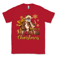 Red have a melanin christmas black santa Classic Tee - MaliasSmallBusiness