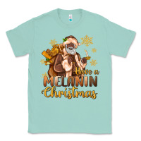 Seafoam have a melanin christmas black santa Classic Tee - MaliasSmallBusiness
