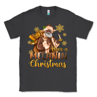 Smoke have a melanin christmas black santa Classic Tee - MaliasSmallBusiness