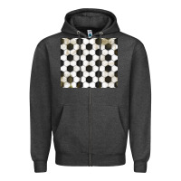 Charcoal Heather distressed soccer pattern Zipper Hoodie - TumblerDesignByShophia