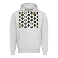 Dove Grey distressed soccer pattern Zipper Hoodie - TumblerDesignByShophia