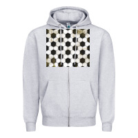 Heather Grey distressed soccer pattern Zipper Hoodie - TumblerDesignByShophia