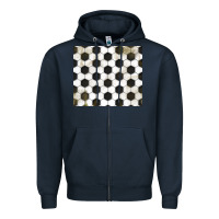 Navy distressed soccer pattern Zipper Hoodie - TumblerDesignByShophia