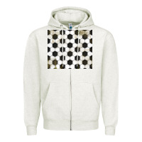 Oatmeal Heather distressed soccer pattern Zipper Hoodie - TumblerDesignByShophia