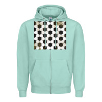 Seafoam distressed soccer pattern Zipper Hoodie - TumblerDesignByShophia