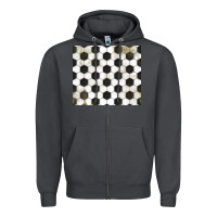 Smoke distressed soccer pattern Zipper Hoodie - TumblerDesignByShophia