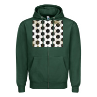 Sports Green distressed soccer pattern Zipper Hoodie - TumblerDesignByShophia