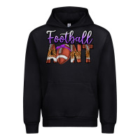 Black Football Aunt Urban Hoodie - CowhideDigitalArt