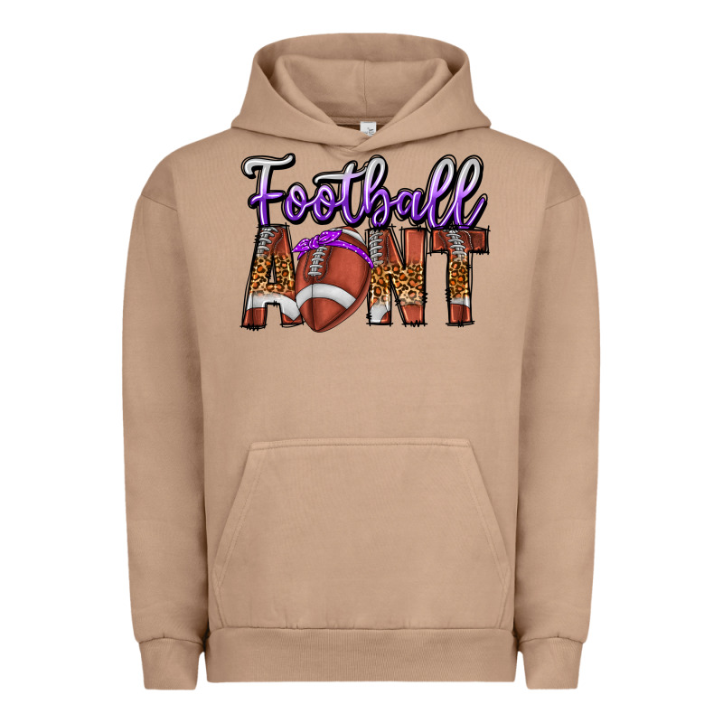 Football Aunt Urban Hoodie by CowhideDigitalArt | Teevron
