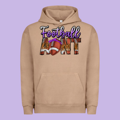 Football Aunt Urban Hoodie Designed By Cowhidedigitalart