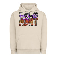 Pigment French Oak Football Aunt Urban Hoodie - CowhideDigitalArt