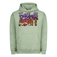 Pigment Oil Green Football Aunt Urban Hoodie - CowhideDigitalArt
