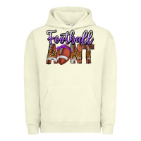 Pigment Pistachio Football Aunt Urban Hoodie - CowhideDigitalArt