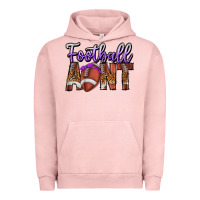Pigment Salmon Football Aunt Urban Hoodie - CowhideDigitalArt