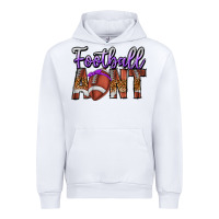 White Football Aunt Urban Hoodie - CowhideDigitalArt