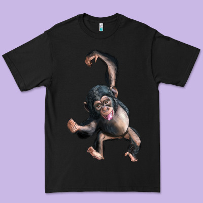Baby Chimpanzee Premium Tee Designed By Lillyallendesigns