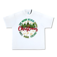 White Christmas Vibes Urban Heavy Tee - MaliasSmallBusiness