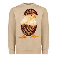 Mushroom Chick with Leopard Eggshell Heavyweight Sweatshirt - Bettercallsaul