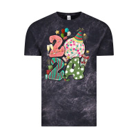 Cloud Black 2024 happy new year Vintage Tee - MaliasSmallBusiness