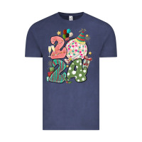 Vintage Denim 2024 happy new year Vintage Tee - MaliasSmallBusiness