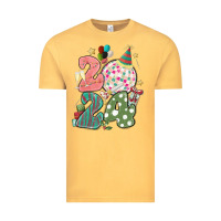 Vintage Mustard 2024 happy new year Vintage Tee - MaliasSmallBusiness