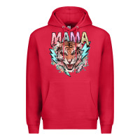 Cardinal Mama tiger lightning bolt Premium Hoodie - HowdyJamesFarm