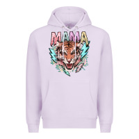 Lilac Mama tiger lightning bolt Premium Hoodie - HowdyJamesFarm