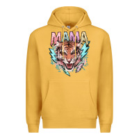 Mustard Mama tiger lightning bolt Premium Hoodie - HowdyJamesFarm