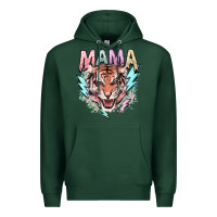 Sports Green Mama tiger lightning bolt Premium Hoodie - HowdyJamesFarm