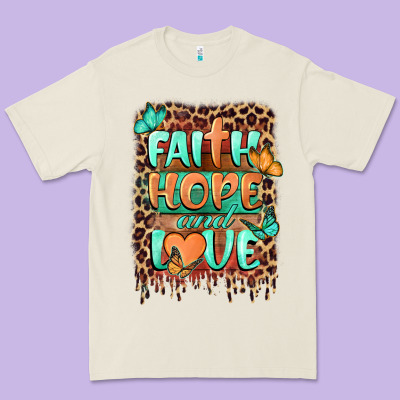 Faith Hope And Love Premium Tee Designed By Barkaloodesign